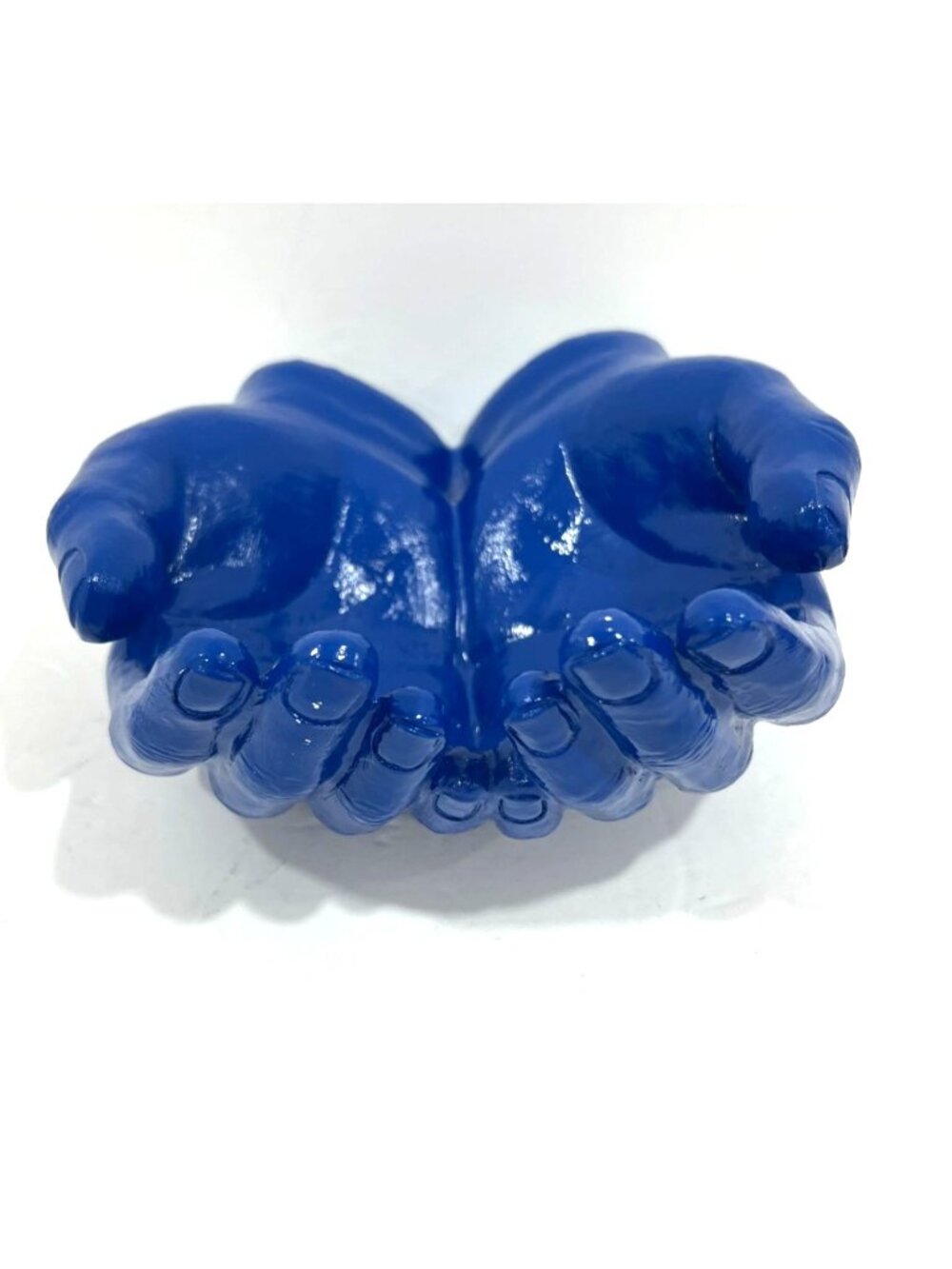 Cupped Giving Hands Ceramic Wall Hanging Paintable Vide-poches Keys Jewelry Coin